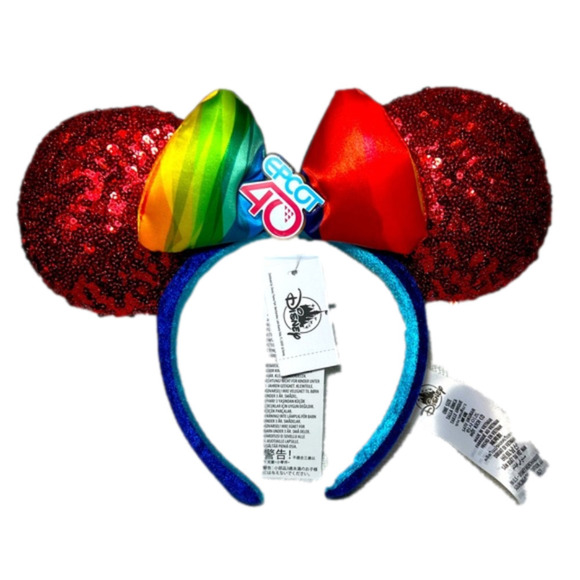 DISNEY Epcot 40th Anniversary Minnie Ears NWT - Picture 1 of 3